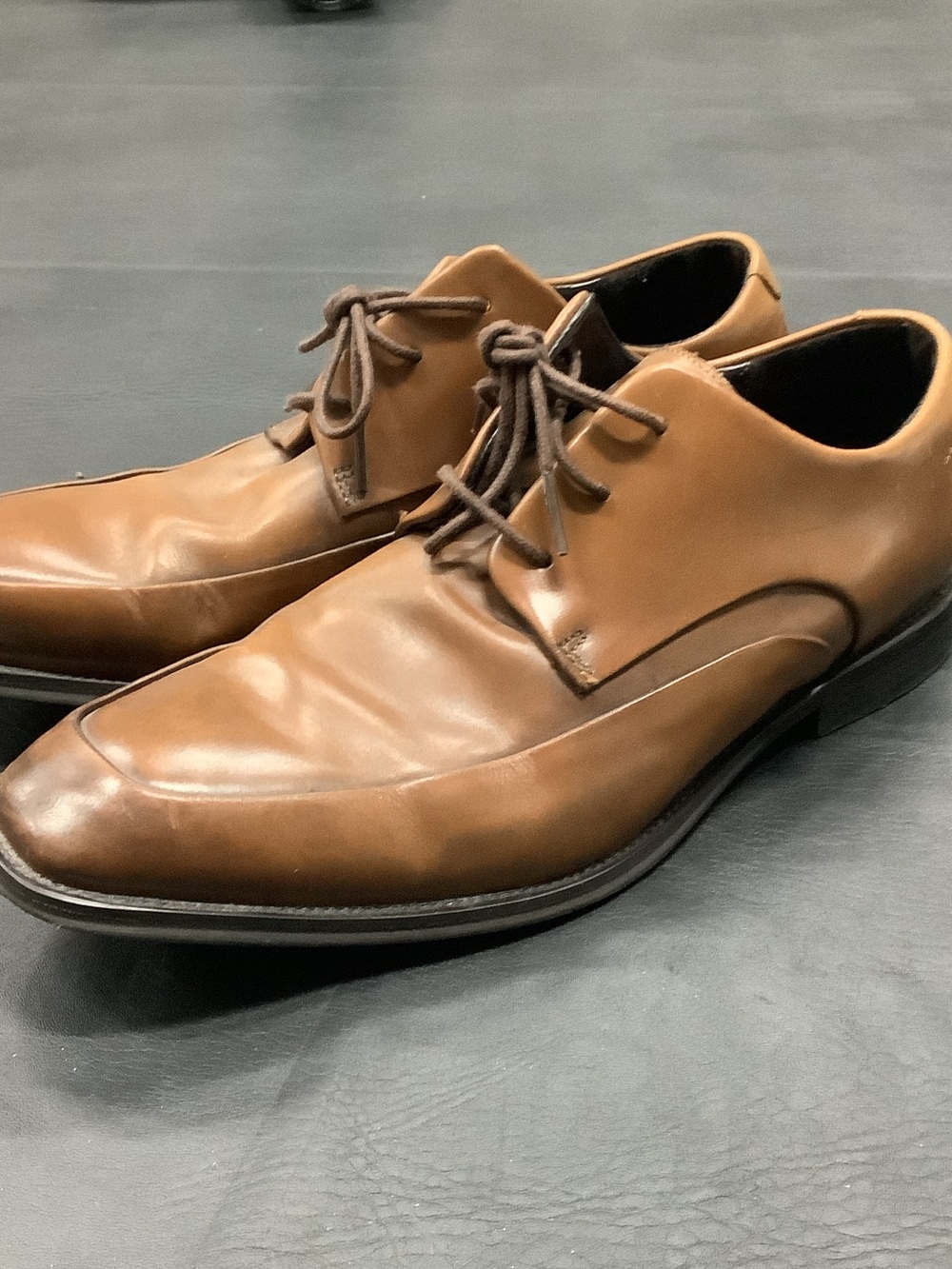 Kenneth Cole New York Brown Leather Derby Shoes